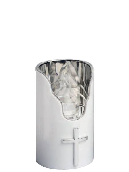 Świeca LED C707 PP 75/125 biały+srebrny+biały [6]