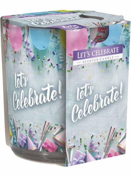 Świeca zapach. sn72s-49 Let's celebrate
