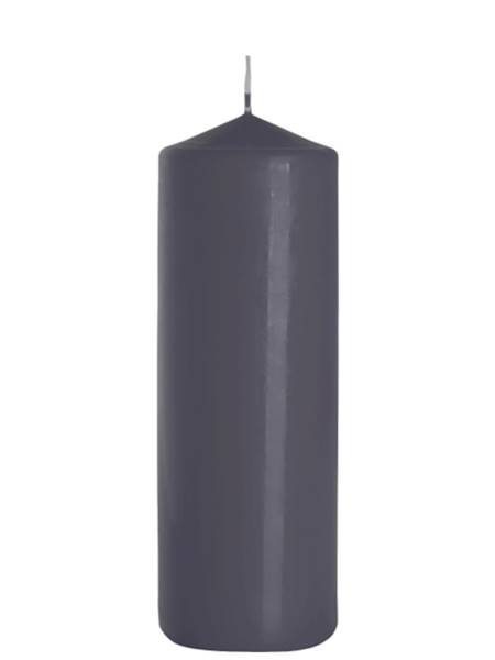 Świeca walec 80/250 szary