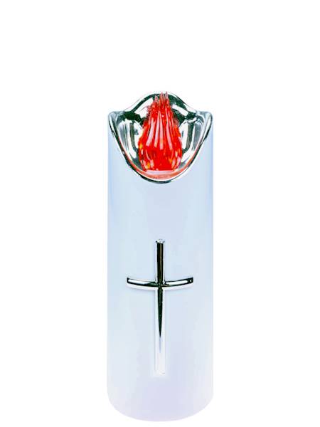 Świeca LED Rico 2/23/LUX biały+srebrny+czerwony [12]