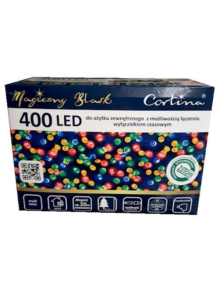 Lampki LED 400 642/21/LED/M, dodatkowe gniazdo, timer