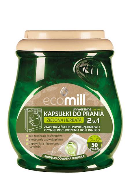EcoMill Kapsułki do prania 2w1 Zielona herbata 50 szt. [4]