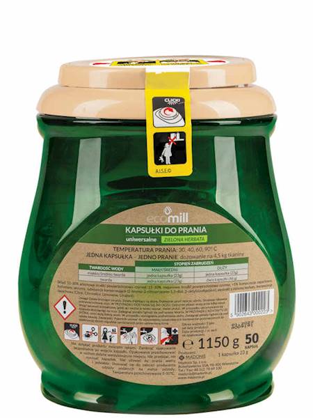 EcoMill Kapsułki do prania 2w1 Zielona herbata 50 szt. [4]