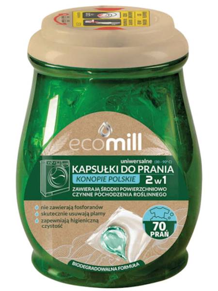 EcoMill Kapsułki do prania 2w1 Konopie polskie 70 szt. [4]