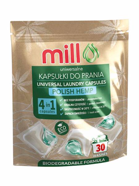 EcoMill Kapsułki do prania 2w1 Konopie polskie 30 szt. [6]