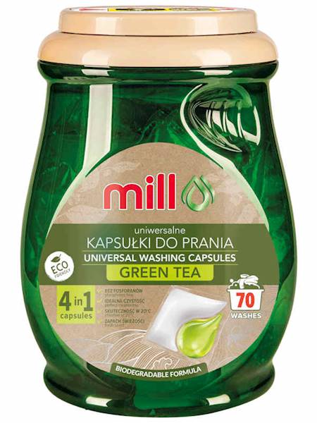 EcoMill Kapsułki do prania 2w1 Zielona herbata 70 szt. [4]