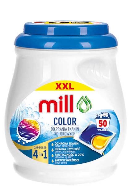 Mill Kapsułki do prania Professional Duo caps Color, 50 szt. [4]