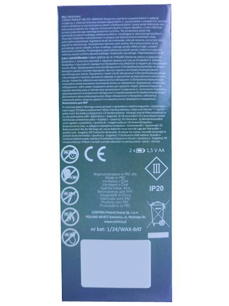 Świeca LED 5x12 1/24/WAX Granit [12]