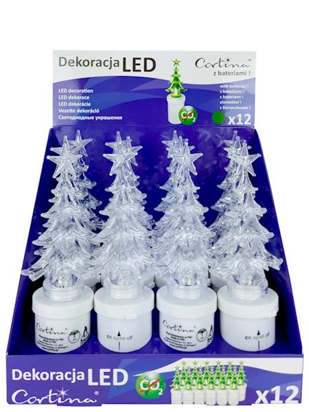 Wkład LED Choinka, 4/15/WLC-CHO2, mix zielony/biały [12]