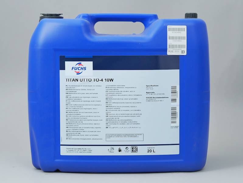 Olej hydrauliczny Fuchs Titan UTTO TO4 SAE10W (20L)