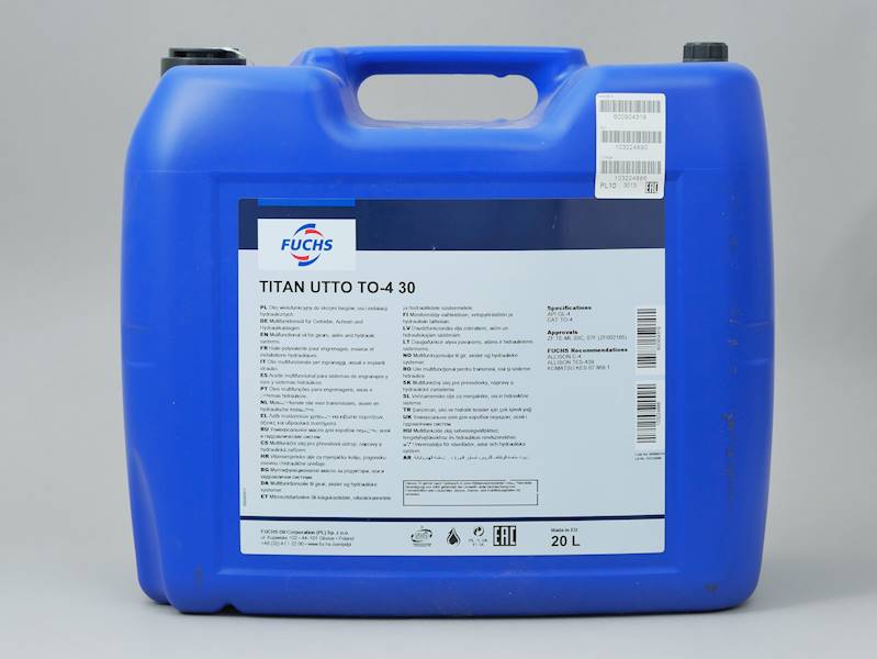 Olej skrzyni i mostu Fuchs Titan UTTO TO4 SAE30 (20L)