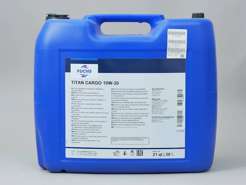 Olej silnikowy Fuchs Titan CARGO 10W30 (20L) (DPF)