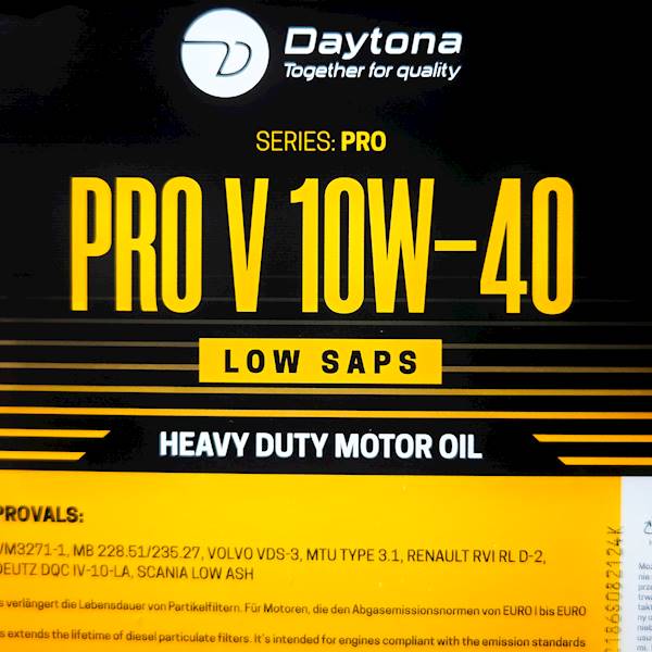 Olej silnikowy Daytona Engine Pro V 10W40 Low Saps (20L) (DPF) API CJ-4