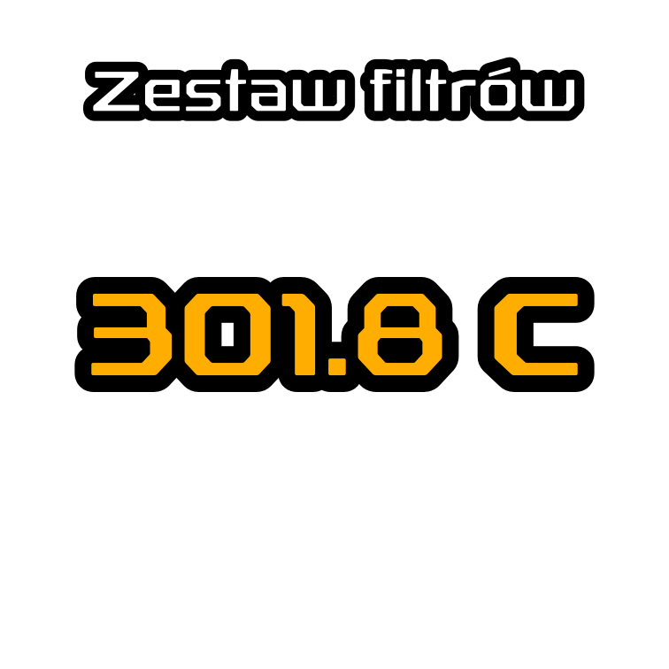 Zestaw filtrów do CAT 301.8C - JSB 1-4091