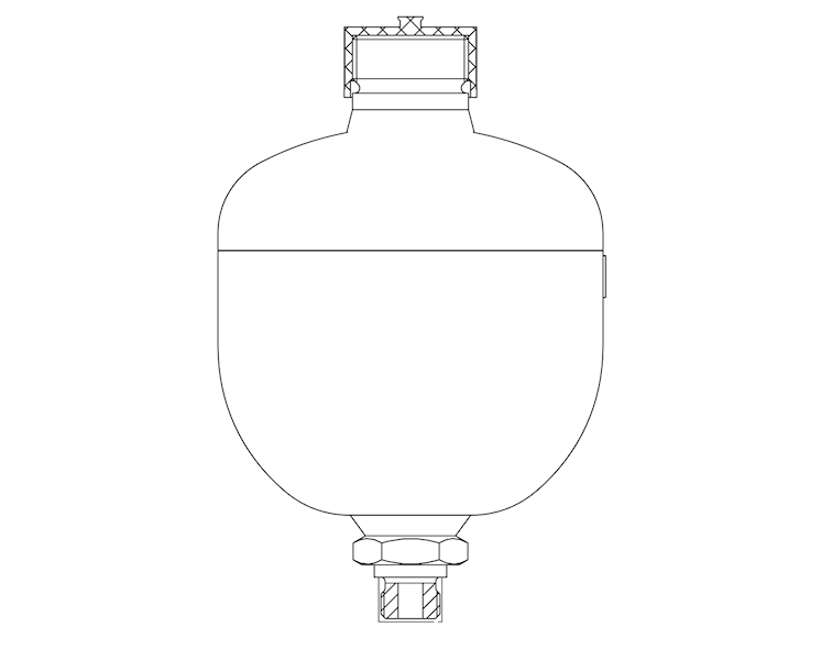 Akumulator gazowy, hydroakumulator pilota M300 - zamiennik