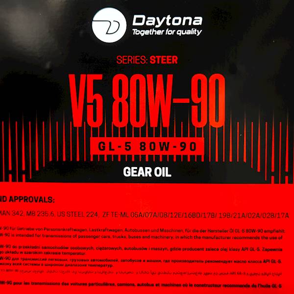 Olej mostu przekładniowy Daytona Heavy Gear V5 80W90 (200L)