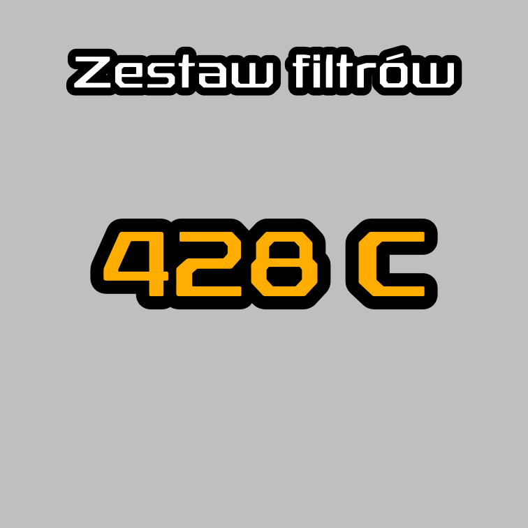 Zestaw filtrów do CAT 428C - 2CR