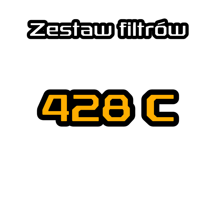 Zestaw filtrów do CAT 428C - 2CR