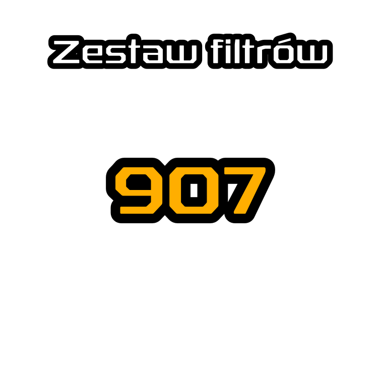 Zestaw filtrów do CAT 907 - SJM 588-up