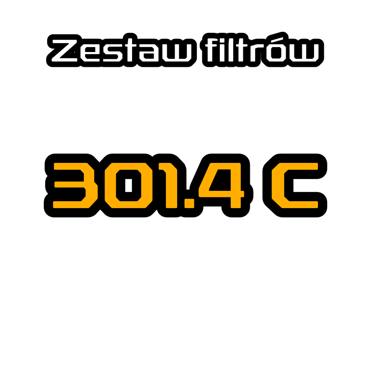 Zestaw filtrów do CAT 301.4C - LJK 1-up