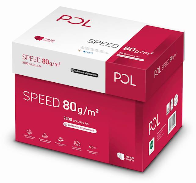 Papier POLSPEED A4 karton 5 ryz 500 kartek