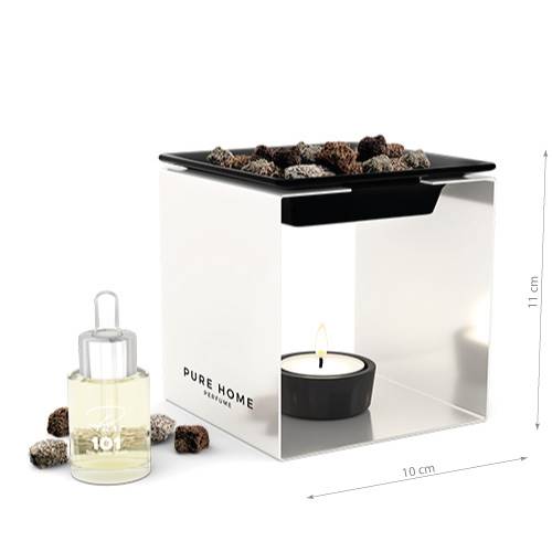 Kominek zapachowy PURE HOME - STEEL 1 - biały ZŁO