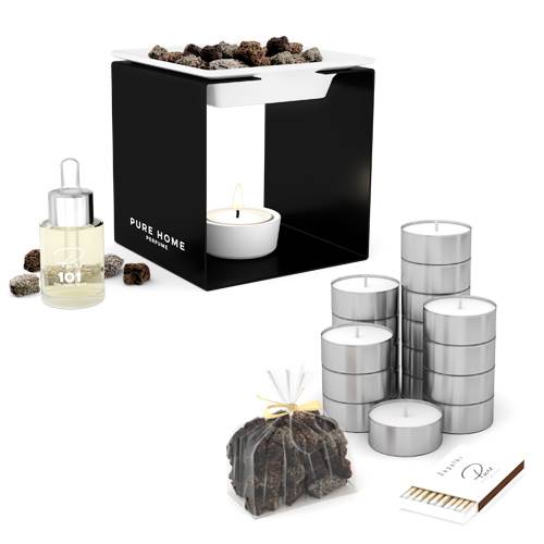 Kominek zapachowy PURE HOME - STEEL 1 - czarny COO