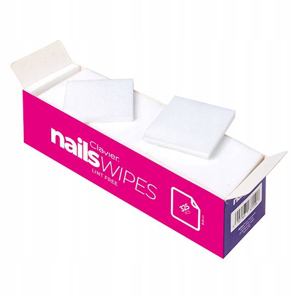 CLAVIER waciki bezpyłowe  Nail Wipes 325 szt.