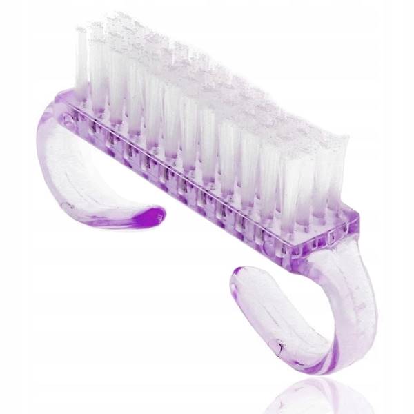 Szczoteczka do manicure i pyłu- mała fioletowa