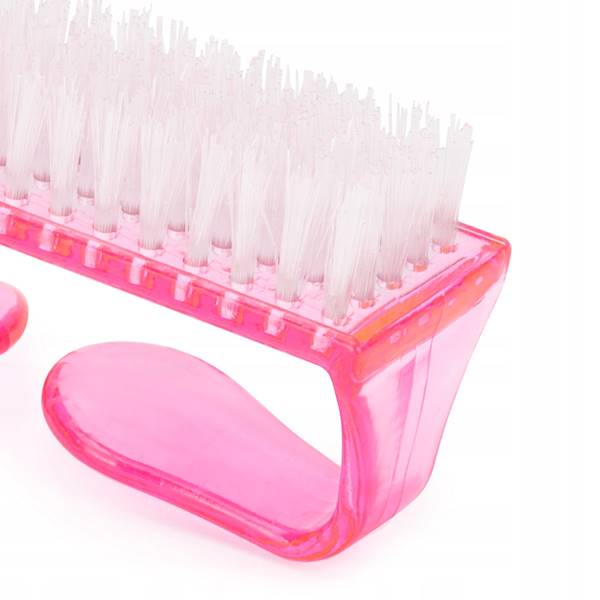 Szczoteczka do manicure i pyłu- mała różowa
