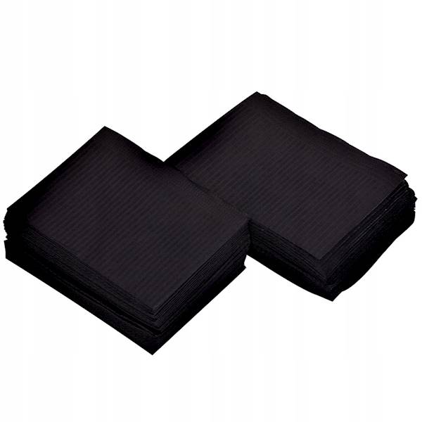 AseoMed serweta podfoliowana czarna - 50 szt