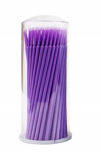 Mikroaplikatory Fioletowe  w tubie 100 szt