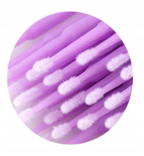 Mikroaplikatory Fioletowe  w tubie 100 szt
