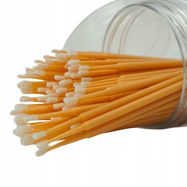 Mikroaplikatory Żółte  w tubie 100 szt