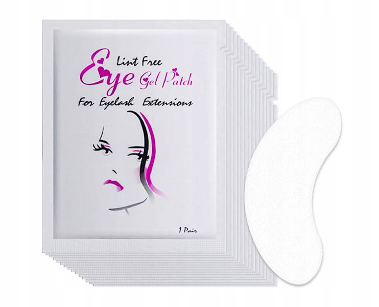 Płatki żelowe EYE PATCHES róż/sreb 100 szt