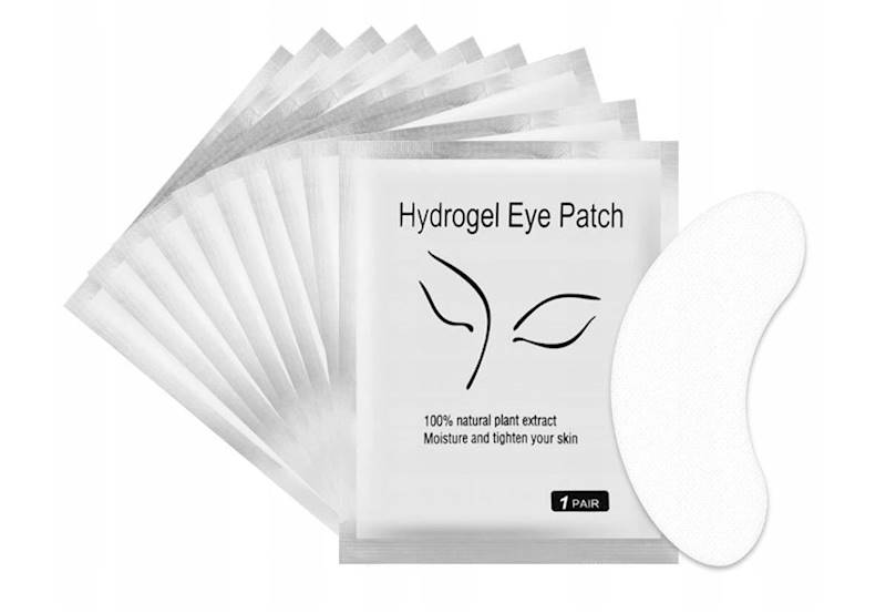 Płatki żelowe EYE PATCHES srebrne 100 szt