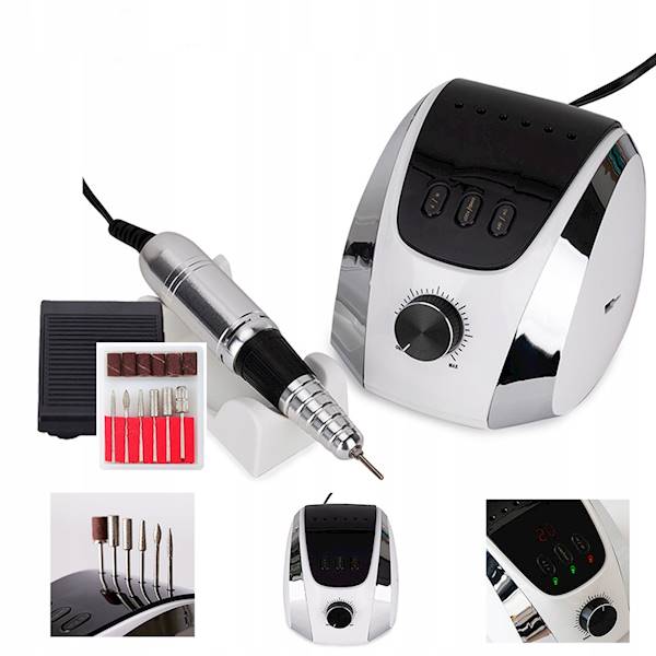 Frezarka do manicure i pedicure 68W M13 srebrna
