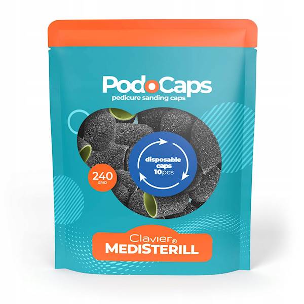 CLAVIER MEDISTERILL do podocaps 80gr  10mm 10 szt