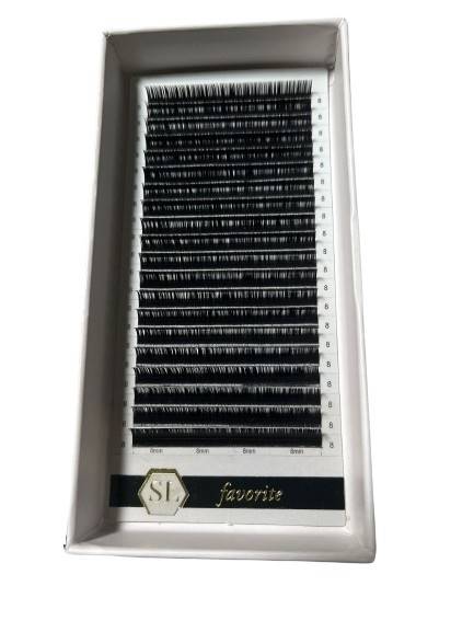SECRET LASHES  Rzęsy INTENSIVE BLACK  D 0,07  8mm