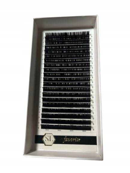 SECRET LASHES  Rzęsy INTENSIVE BLACK  D 0,07  9mm