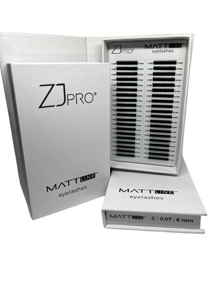 ZJ PRO Rzęsy MATTline C 0,07 | 6mm