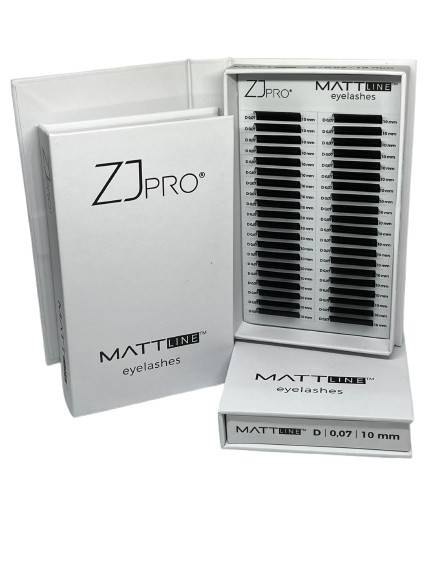 ZJ PRO Rzęsy MATTline D 0,07 | 10mm