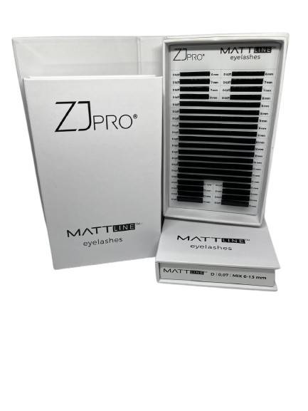 ZJ PRO Rzęsy MATTline D 0,07 | MIX  6mm-13mm