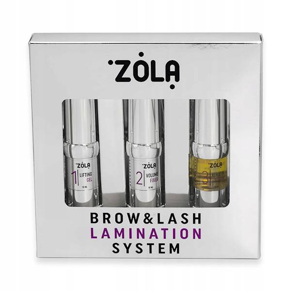 ZOLA Zestaw do laminacji  BROW&LASH System
