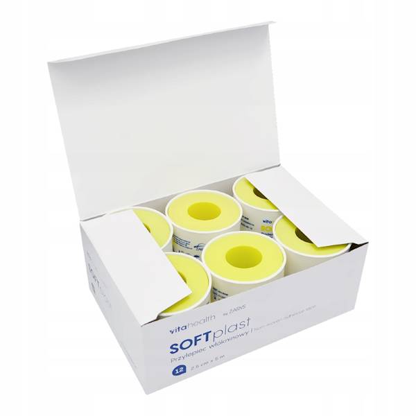 ZESTAW  SOFT PLAST VITA HEALTH 2,5CM x 5M-12SZT