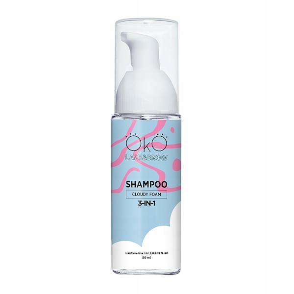 OKO lash Szampon w piance do brwi rzęs 3w1 80ml