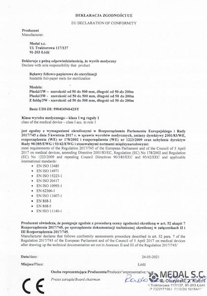 Rękaw do sterylizacji 100mm x 200m