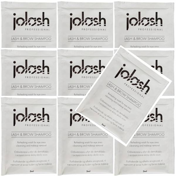Jolash ZESTAW 10X3ML Szampon do rzęs saszetka 