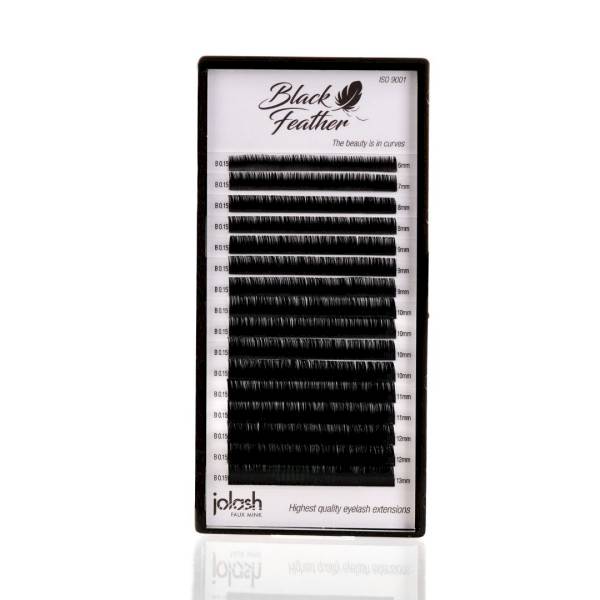 Jolash Rzęsy BLACK FEATHER VOLUME C 00.7 - 7mm