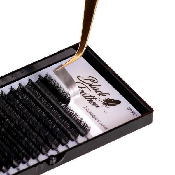 Jolash Rzęsy BLACK FEATHER VOLUME C 00.7 - 11mm